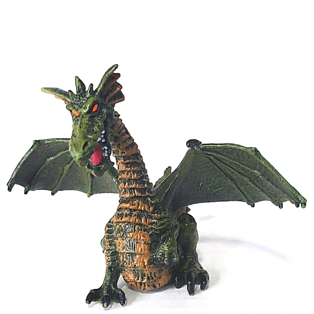 2005 Papo Green 4" (10 cm) Dragon